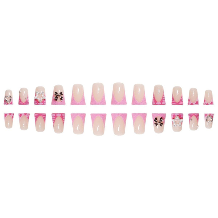 Decorative Press-On Nail Extensions with 3D Accents Stornfield