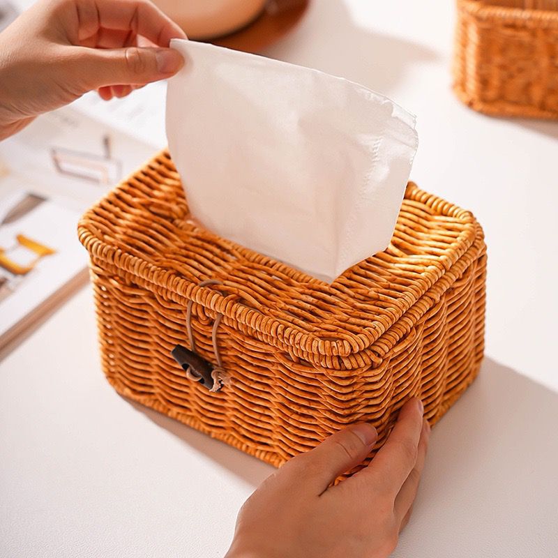 Women Handwoven Storage Box with Lid Stornfield