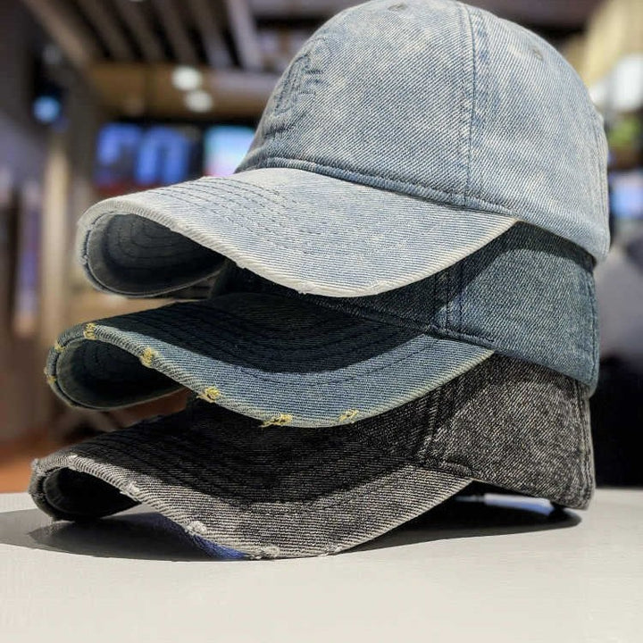 Men's Distressed Denim Baseball Cap Stornfield 1784188308