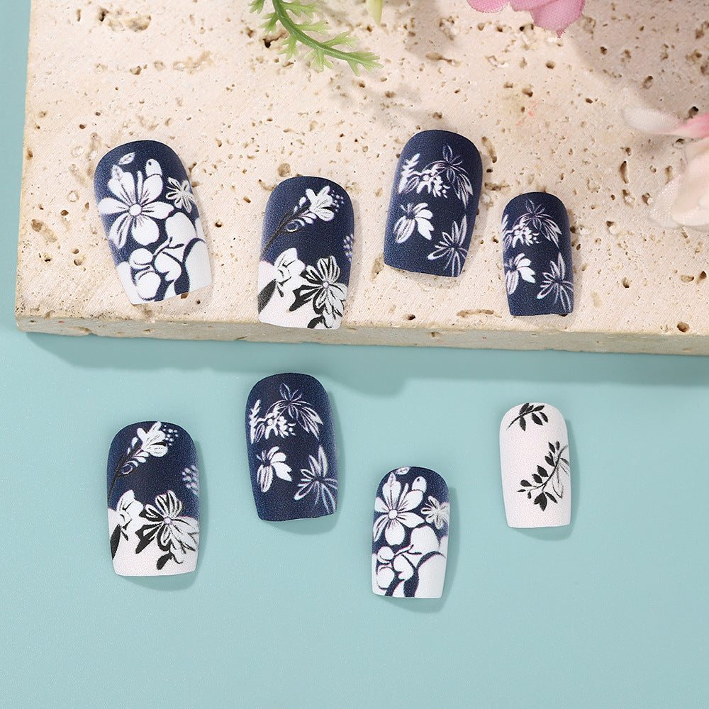 Artificial nails with floral matte design Stornfield