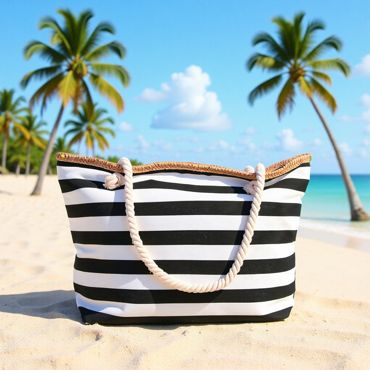 Beach bag made of high-quality canvas with sturdy rope handles Stornfield