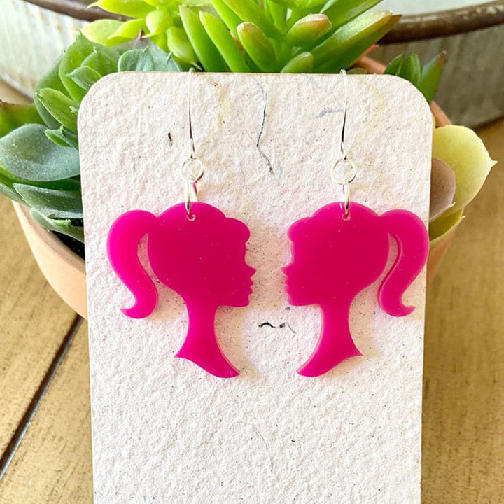 Heart-Shaped Glitter Earrings Stornfield