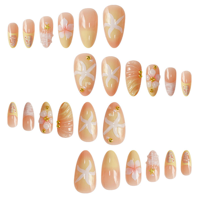 Elegant Floral Design Nail Set Stornfield