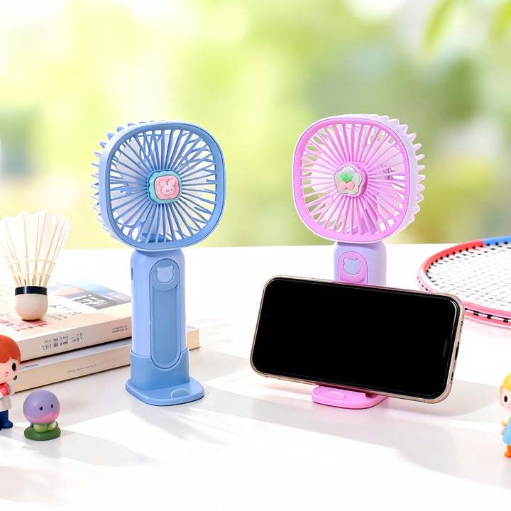 Women's Portable Handheld Fan with Ergonomic Design and USB Connection Stornfield