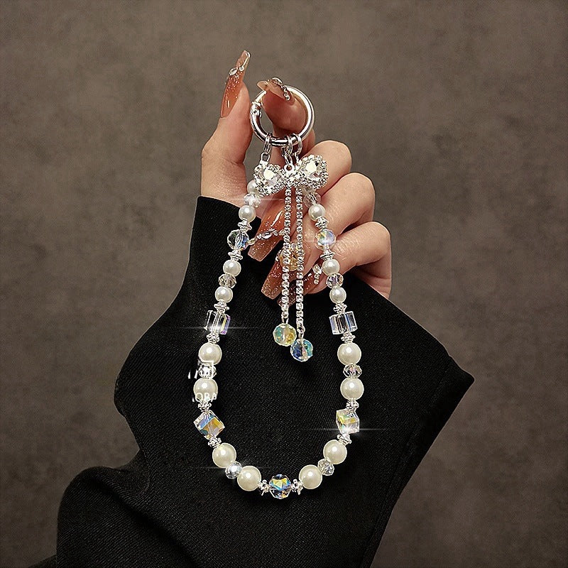 Elegant Multi-String Beaded Keychain Stornfield