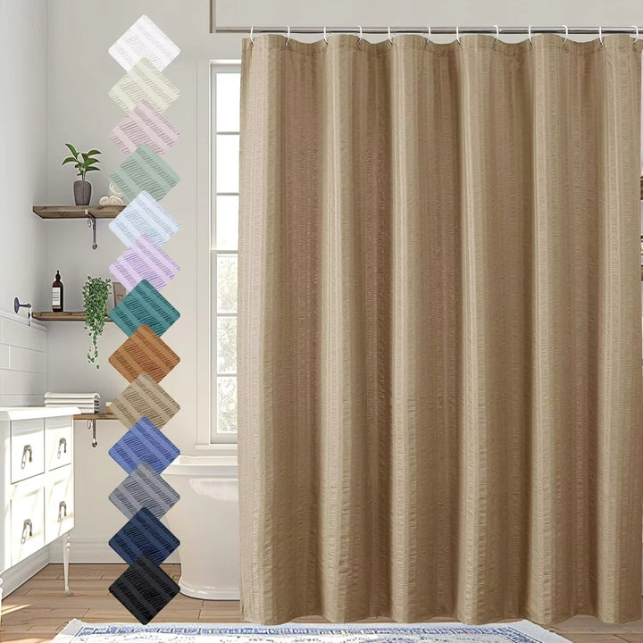 Premium Textured Shower Curtain Stornfield