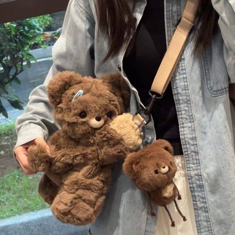 Cute plush shoulder bag with animal motif Stornfield