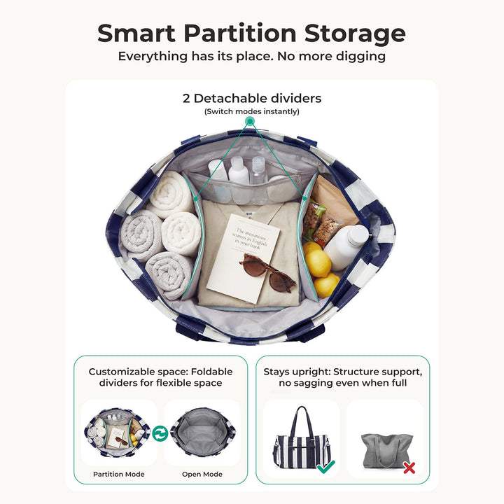 Multifunctional tote bag with practical interior Stornfield