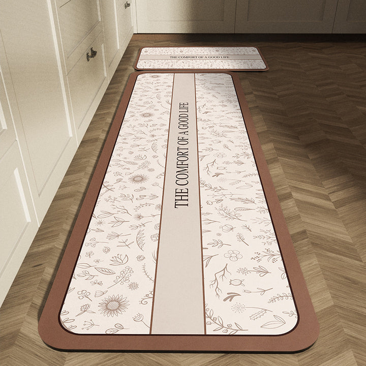 Classic Checkerboard Kitchen Runner Mat