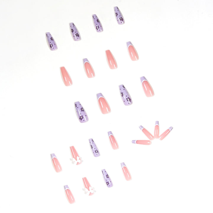 Artful Nail Extensions in Floral Design Stornfield