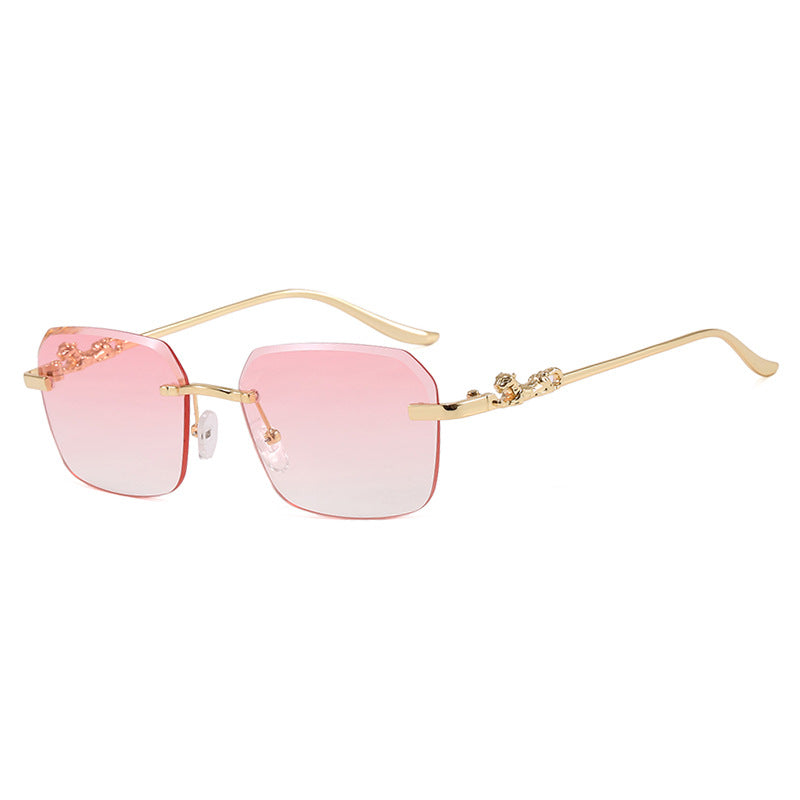 Women's fashionable square sunglasses with elegant gold frame and protective UV filter Stornfield