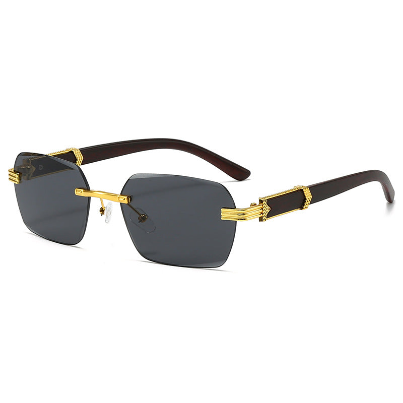Women’s fashionable square sunglasses with golden accents Stornfield