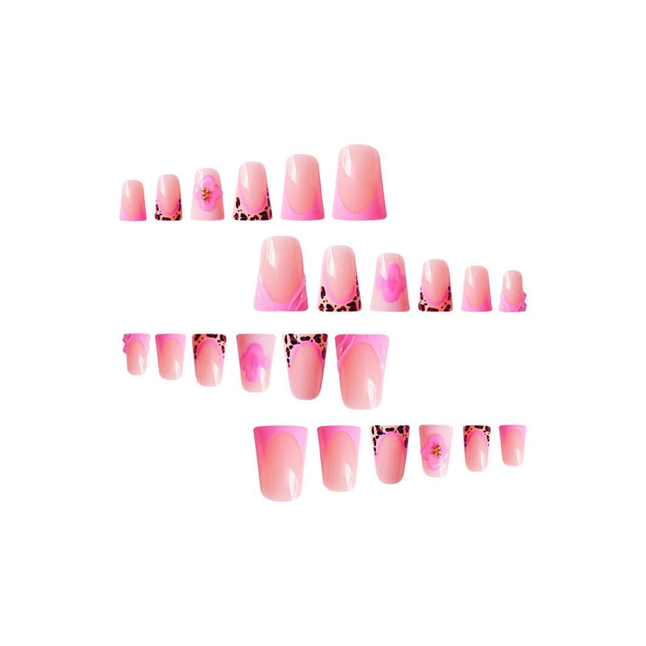 Decorative Floral Acrylic Nail Art Extensions Stornfield