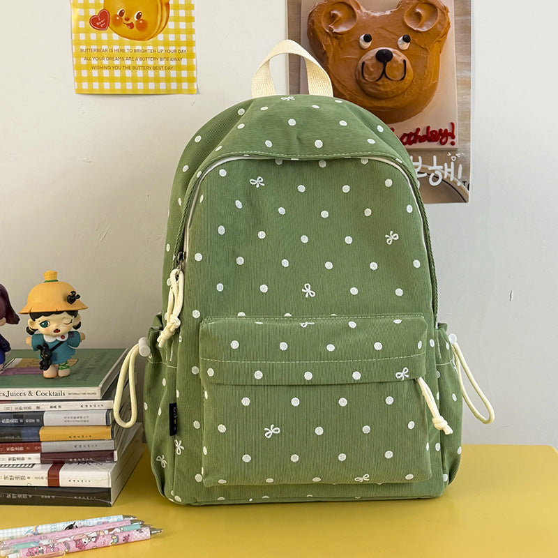Casual Polka Dot Patterned Backpack Stornfield