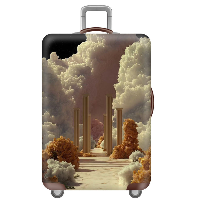 Unisex nano elastic suitcase cover with starry sky city motif, stretch protective cover for trolley luggage Stornfield
