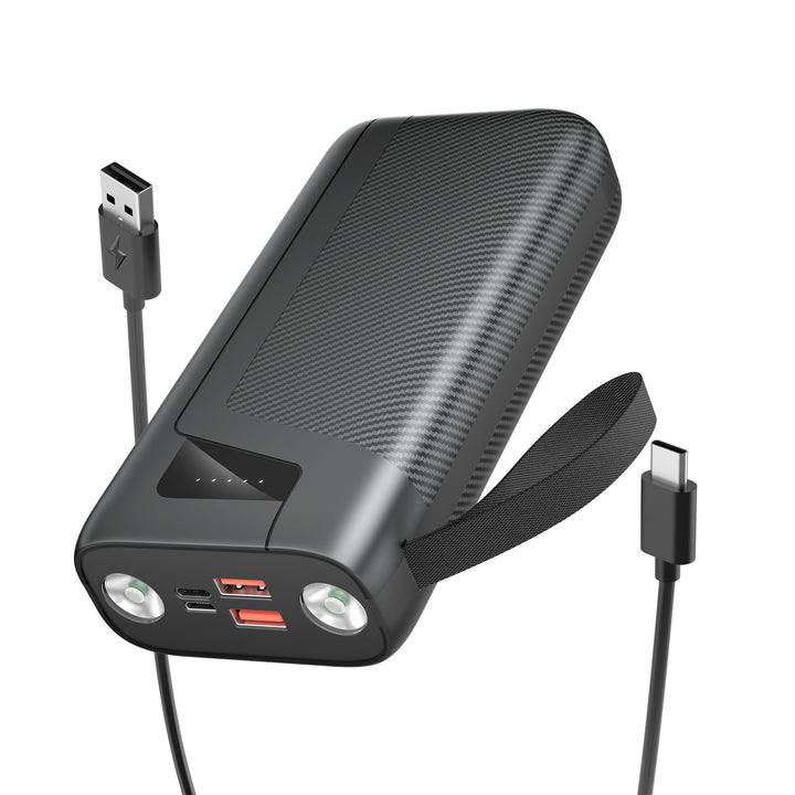 Powerful power bank with integrated LED lighting and fast charging function Stornfield