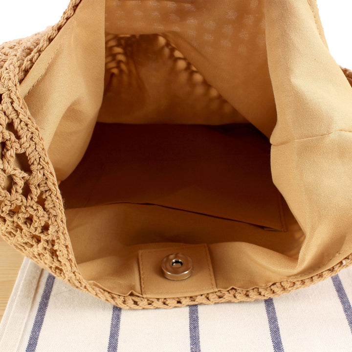 Handbag Made of Handwoven Natural Material Stornfield