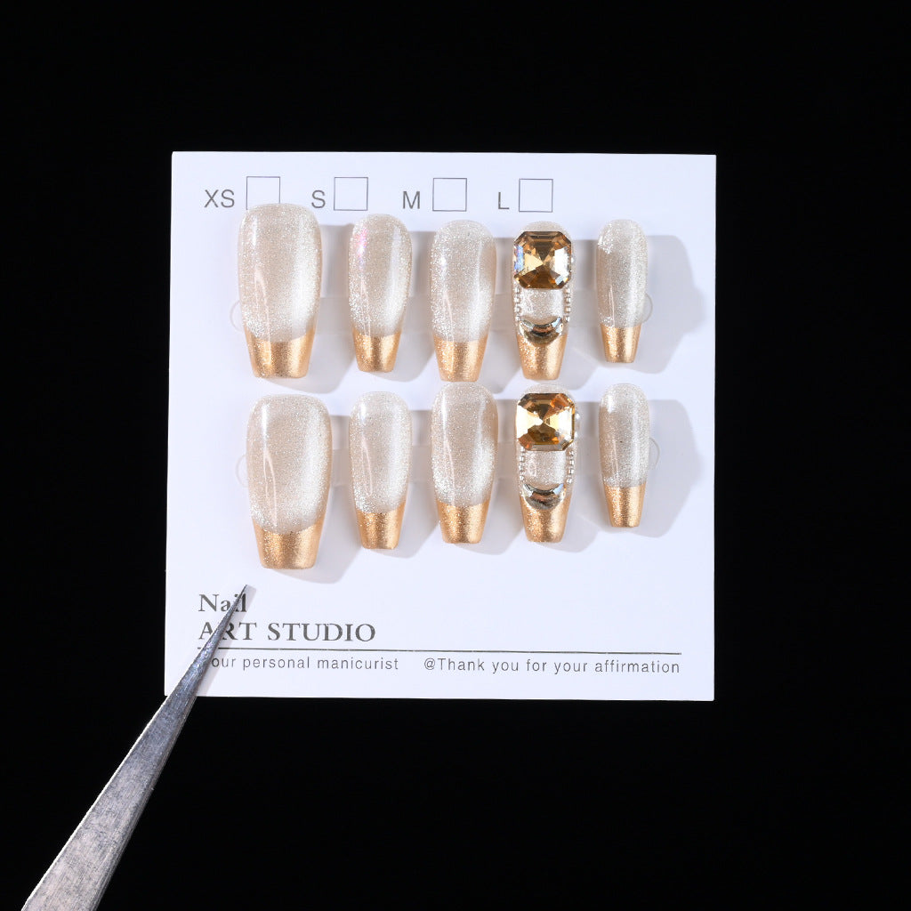 Premium Decorative Press-On Nail Set Stornfield