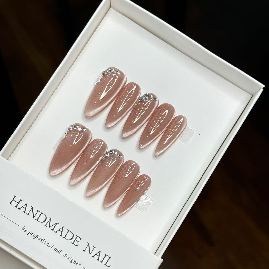 Decorative Press-On Nail Art Set with Luxury Finish