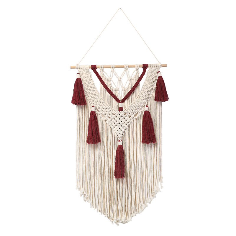 Macramé wall hanging with fringes and tassels Stornfield