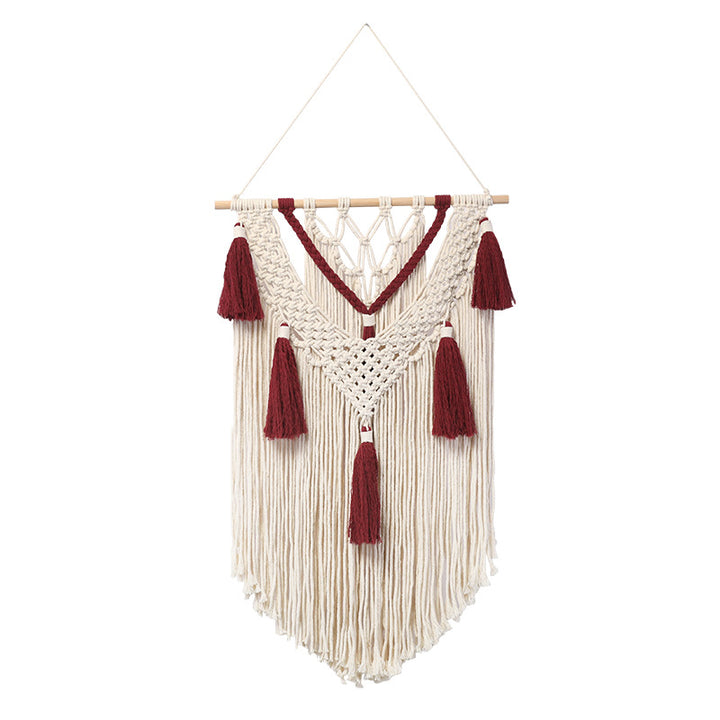 Macramé wall hanging with fringes and tassels Stornfield
