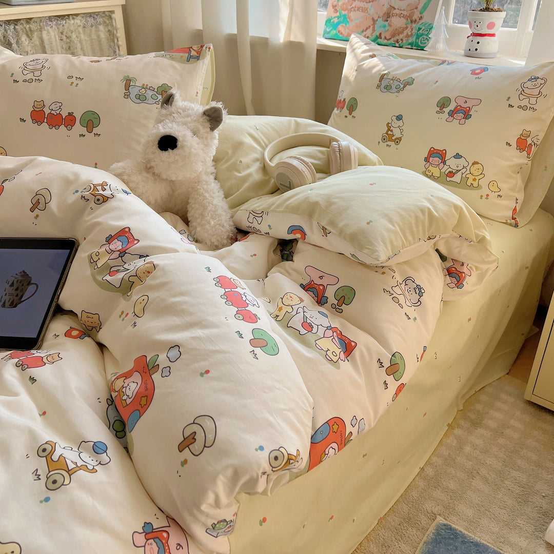 Cute Bear-Themed Bedding Set