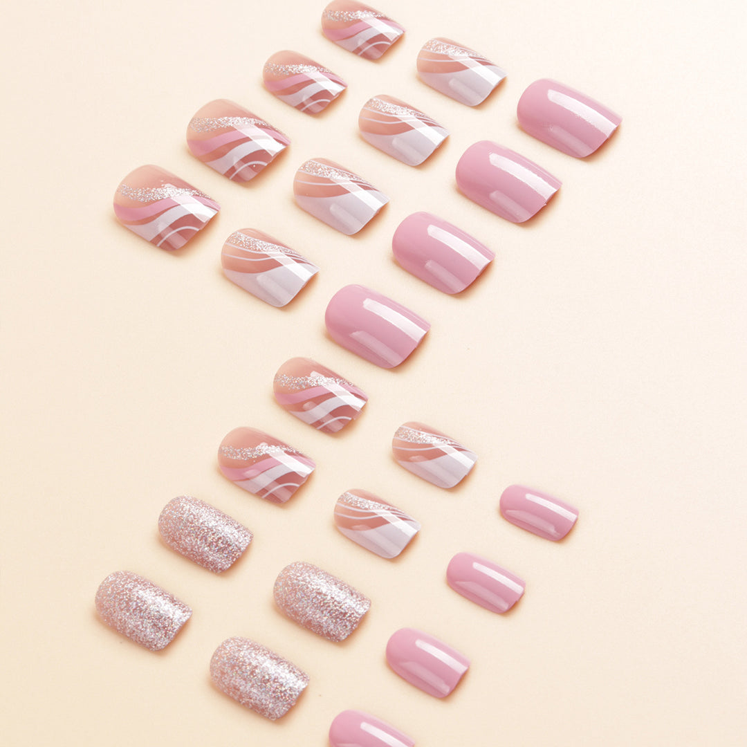 Artistic Glitter Nail Design Set Stornfield