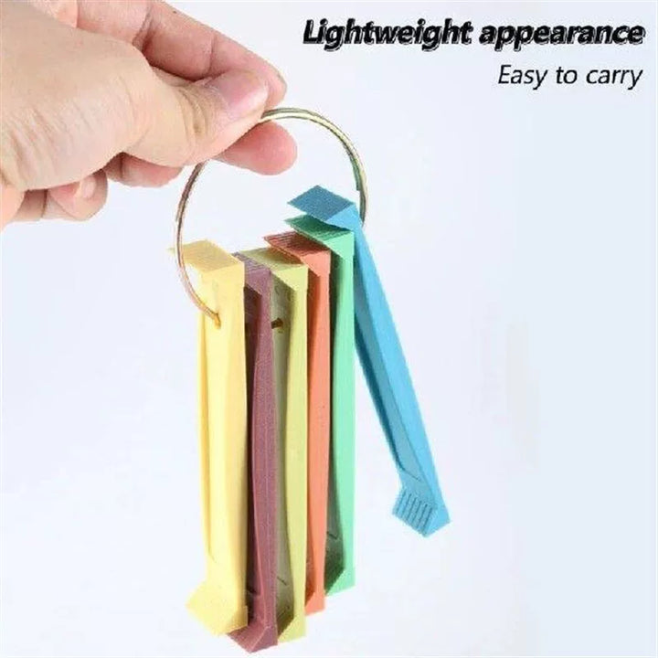 Unisex one size resealable food bag with clips on the connecting ring for organizing pantry and travel Stornfield