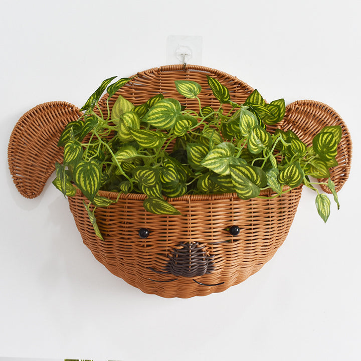 Decorative Dog-Shaped Woven Storage Basket Stornfield