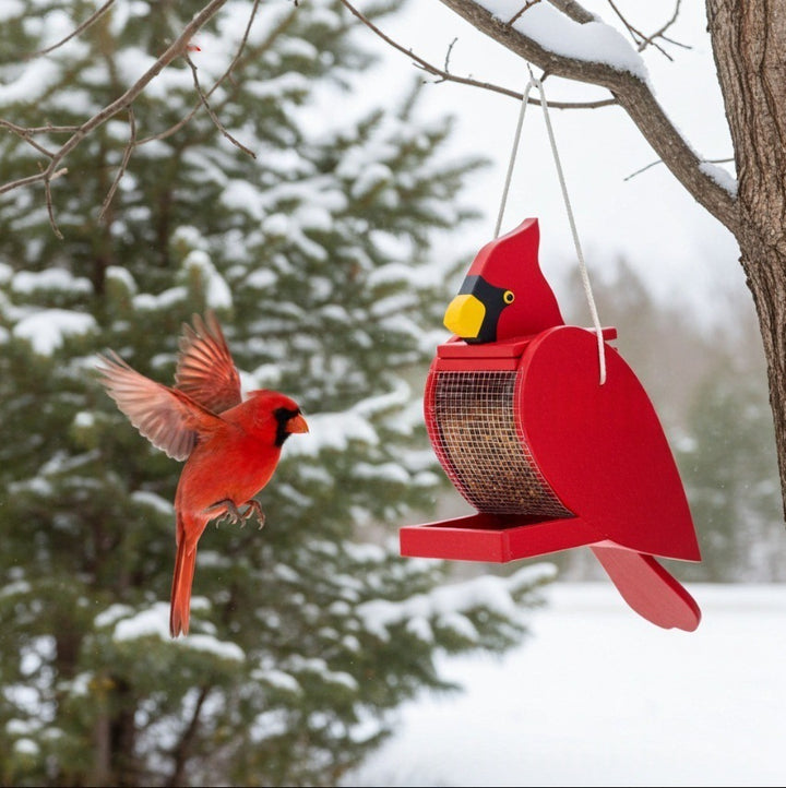 Cardinal-Shaped Bird Feeder Stornfield