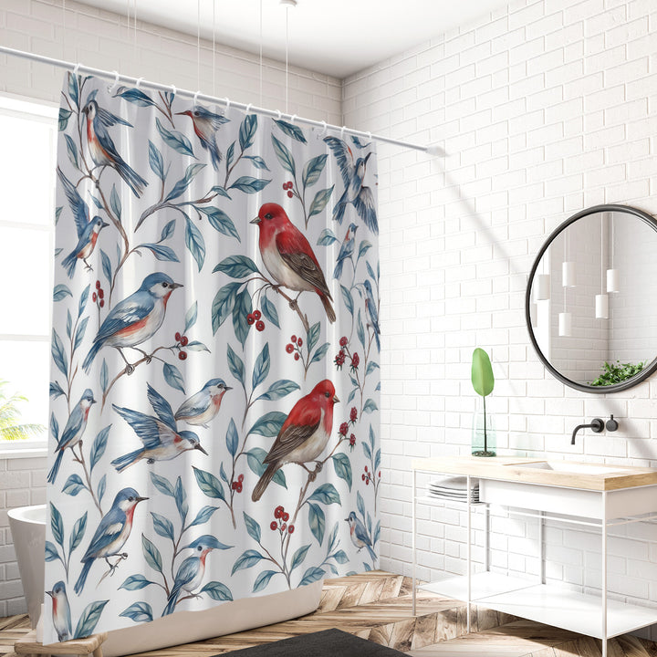 Coastal Marine-Inspired Shower Curtain Stornfield