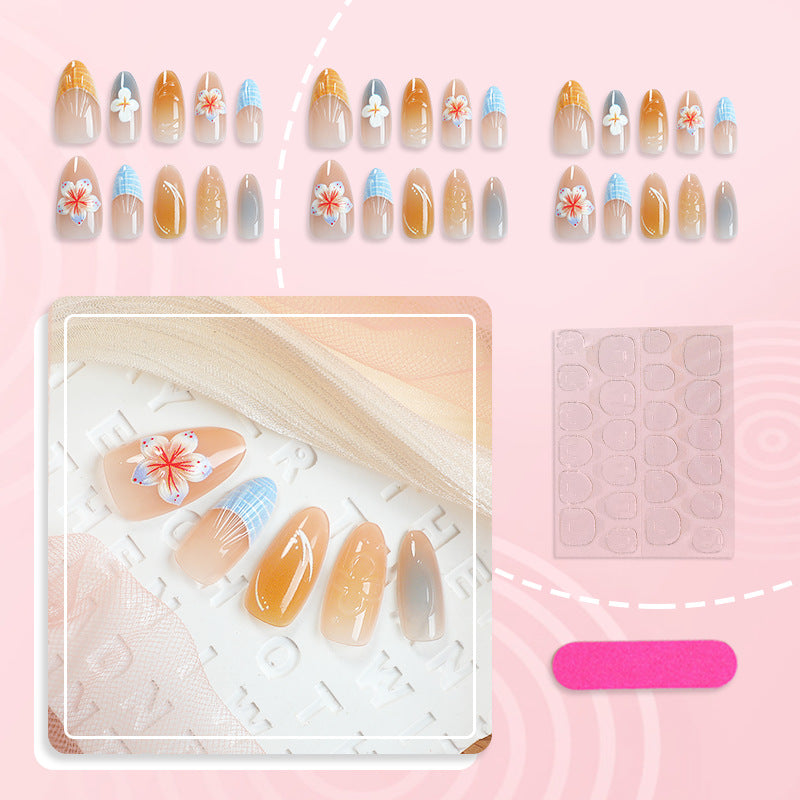 Floral and Ocean-Inspired Press-On Nails Stornfield
