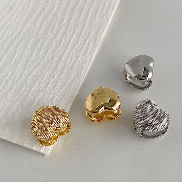 Finely Crafted Heart Stud Earrings Stornfield