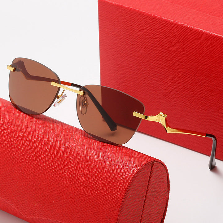 Women's fashionable sunglasses with asymmetrical frame and comfortable nose pads Stornfield