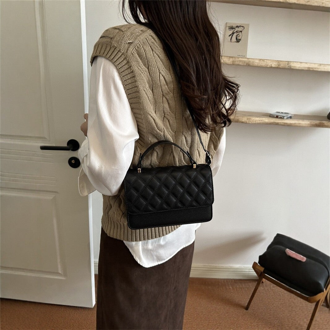 Quilted Faux Leather Handcrafted Handbag