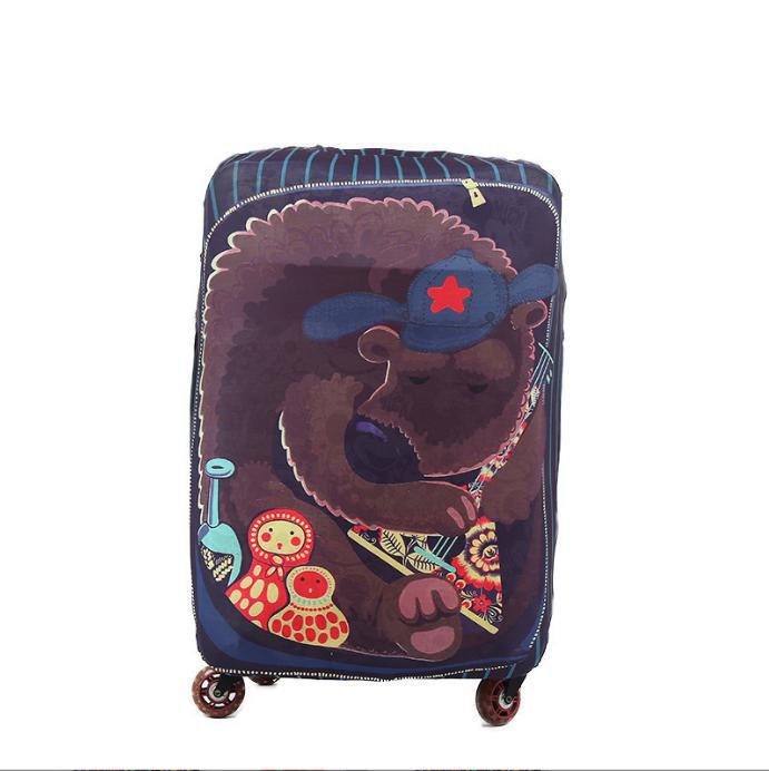 Unisex Suitcase with Creative World Travel Design Stornfield