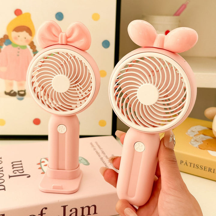 Unisex Handheld Fan in Playful Bunny Design Stornfield