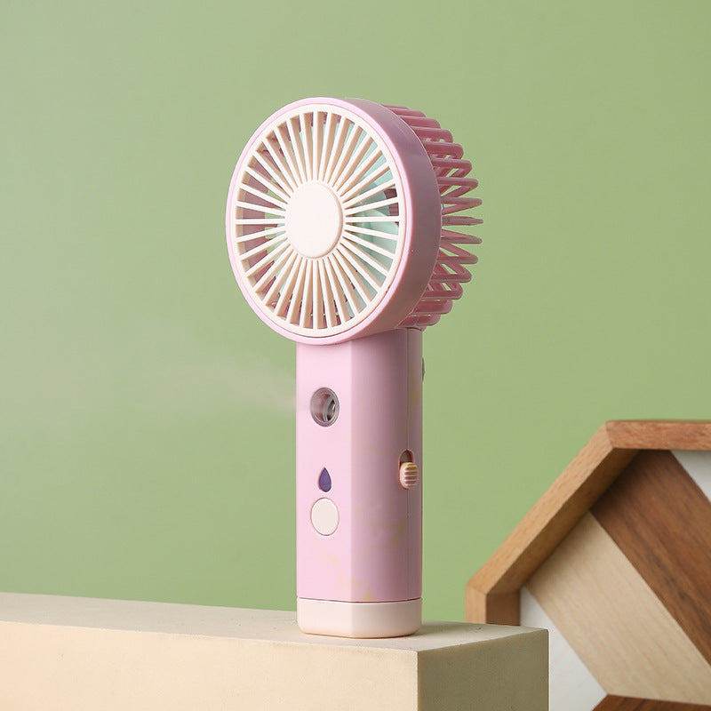 Cooling portable rechargeable handheld mini fan with adjustable airflow quiet motor and USB charging Stornfield