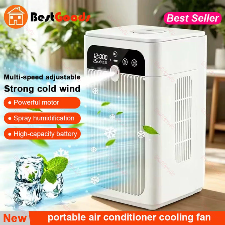 Unisex One Size Portable Evaporative Cooling Tower with Spray Humidifier High-Performance Battery and Multi-Stage Motor Stornfield