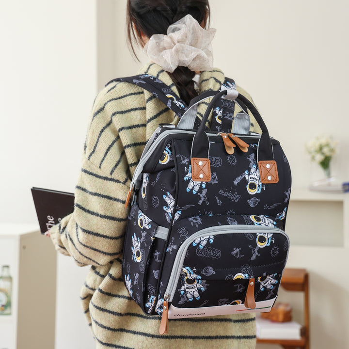 Cartoon-Themed Multi-Compartment Backpack Stornfield