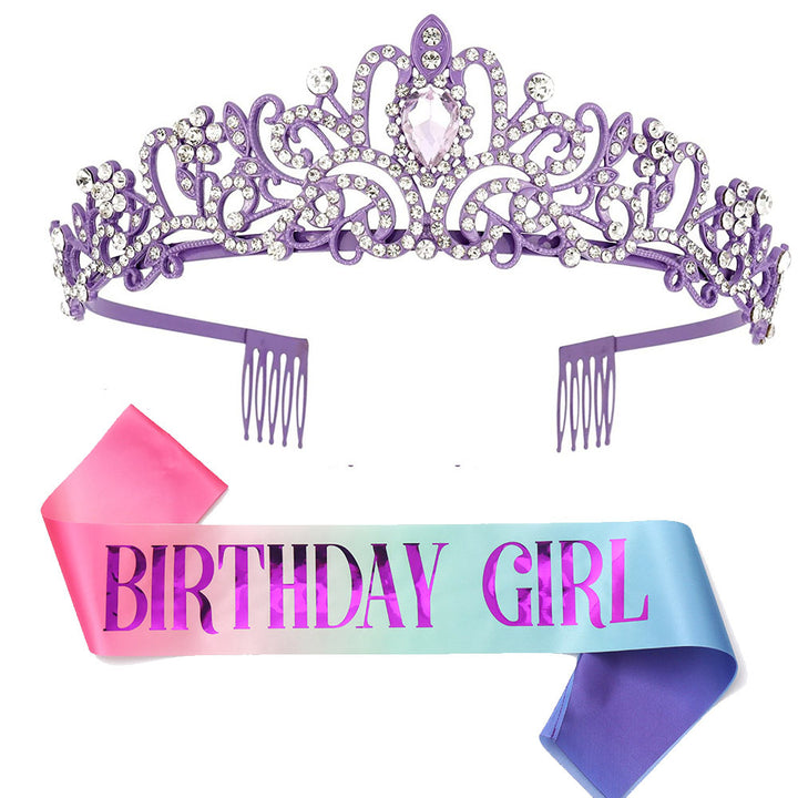 Ladies Glittering Tiara with Sparkling Rhinestones Stornfield