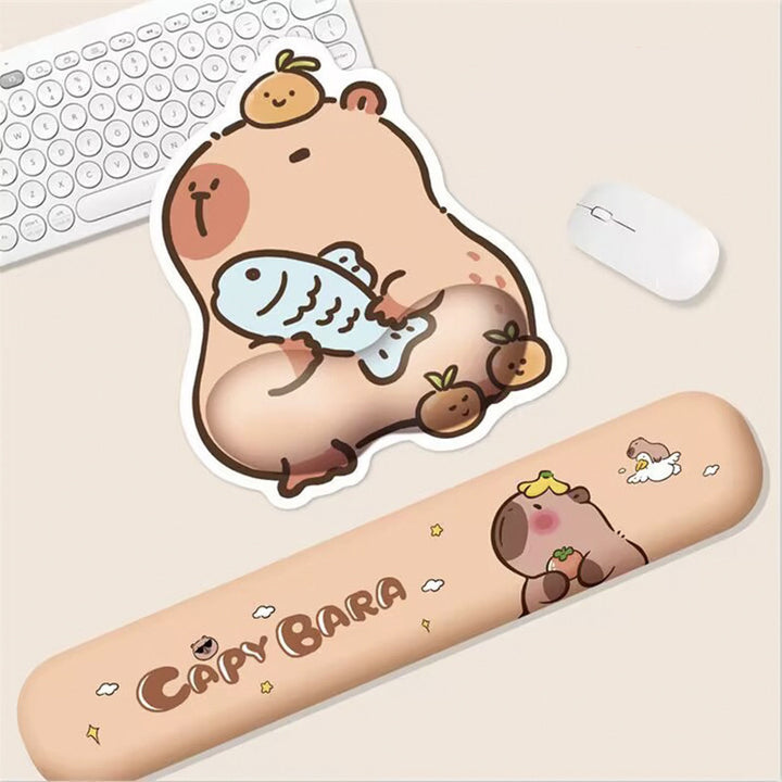 Cute Capybara-Themed Gel Wrist Rest