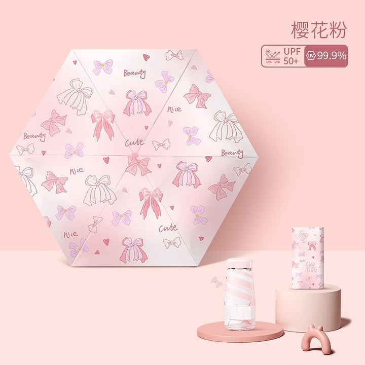 Ladies Fashionable UV Protection Folding Sun Umbrella Stornfield