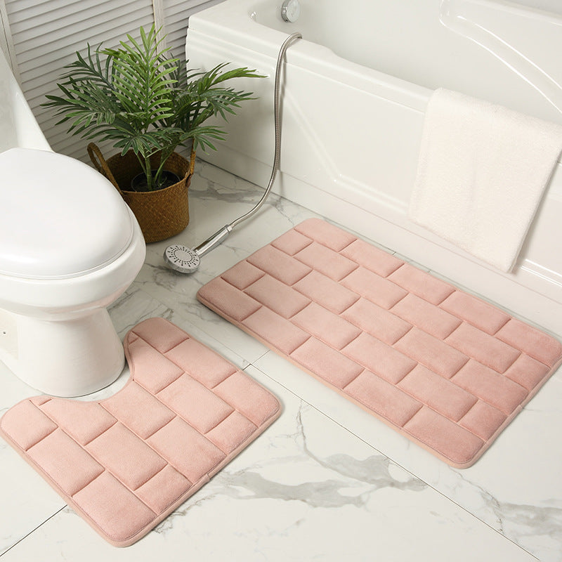 Cushioned Bathroom Mat Set