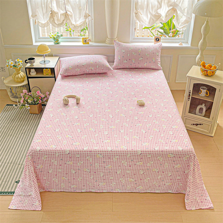 Cartoon-Themed Fitted Bed Sheet Set