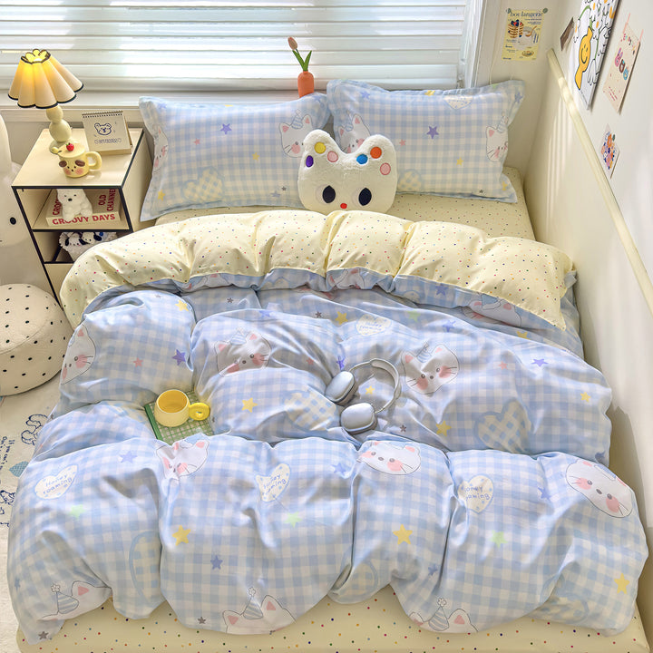 Comforting Bunny Print Bedding Set