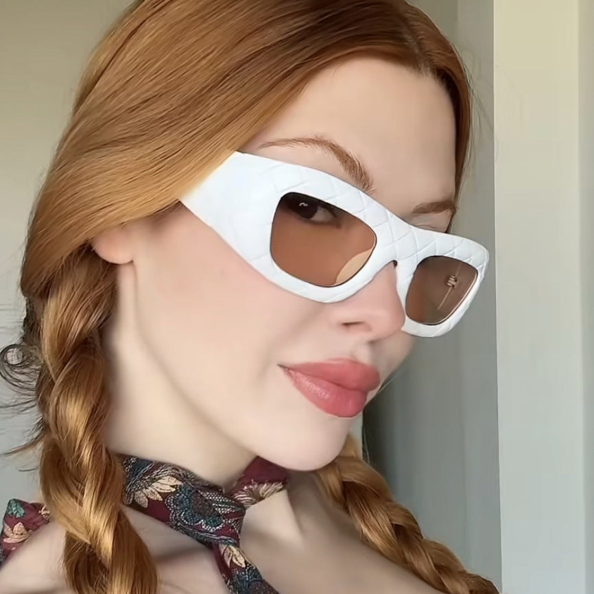 Ladies extravagant sunglasses with textured frame Stornfield