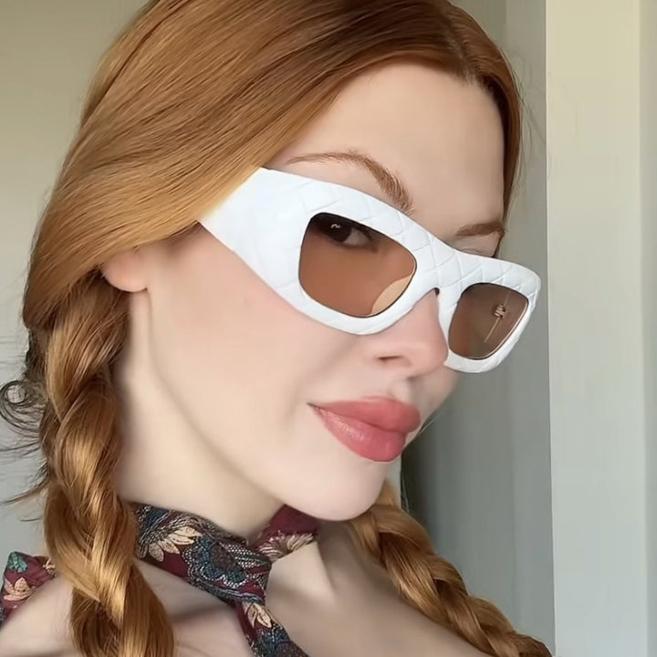 Ladies extravagant sunglasses with textured frame Stornfield