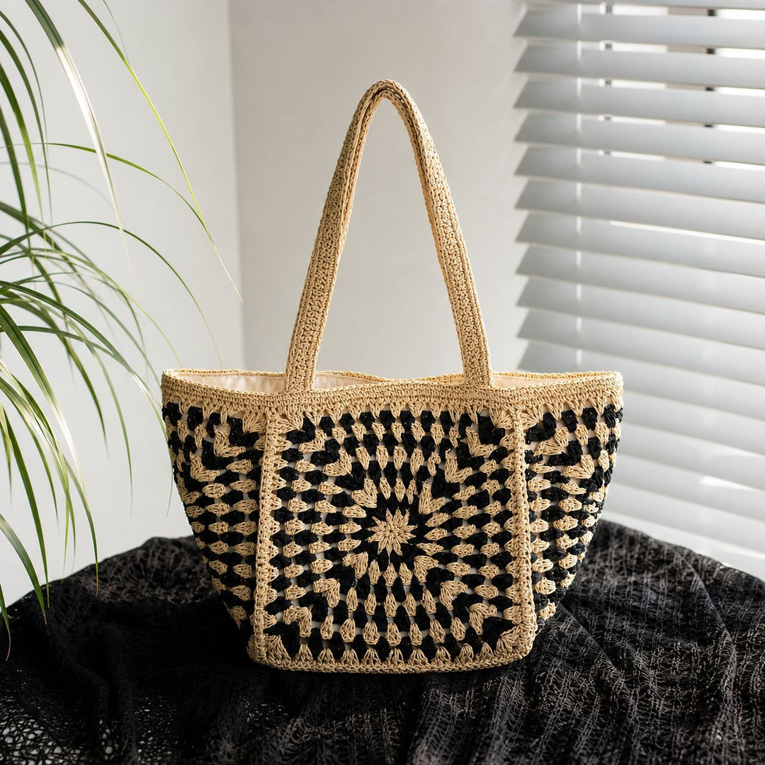 Hand-knotted cotton tote bag Stornfield