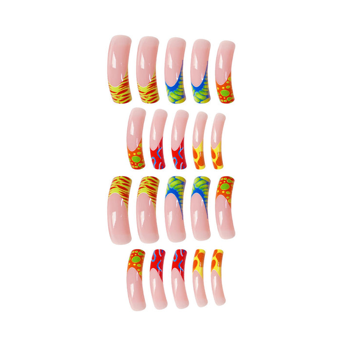 Artistic Long Nail Art Extensions Stornfield